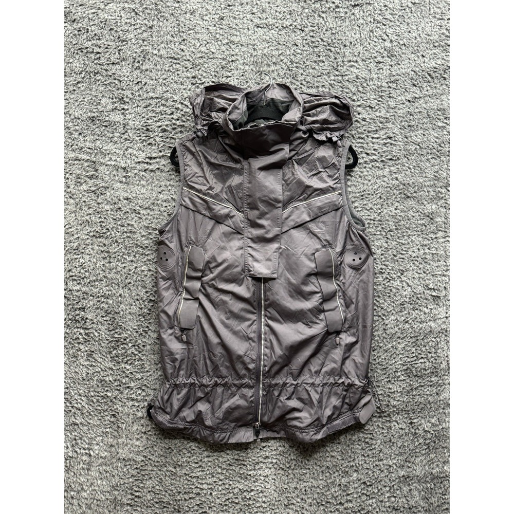Adidas x Stella McCartney Sport Vest Sleeveless Jacket Hood Run in Lavender 36